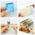 DIY Huisje Cathy’s Green House, Robotime, DG104, 19,5×17,5×17,5cm.