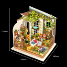 DIY Huisje Miller’s Flower House, Robotime, DG108, 19,5×18,3x21cm.