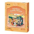 DIY Huisje Rainbow Candy House, Robotime, DG158, 22x14x16,8cm