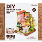 DIY Huisje Fancy Tea Yard, Robotime, DS038, 11x10x10,5cm