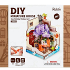 DIY Huisje Sea Holiday Restaurant, Robotime, DS039, 10×9,x13cm