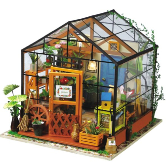 DIY Huisje Cathy’s Green House, Robotime, DG104, 19,5×17,5×17,5cm.