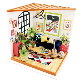 DIY Huisje Locus’s Sitting Room, Robotime, DG106, 20,1×18,5×18,7cm.